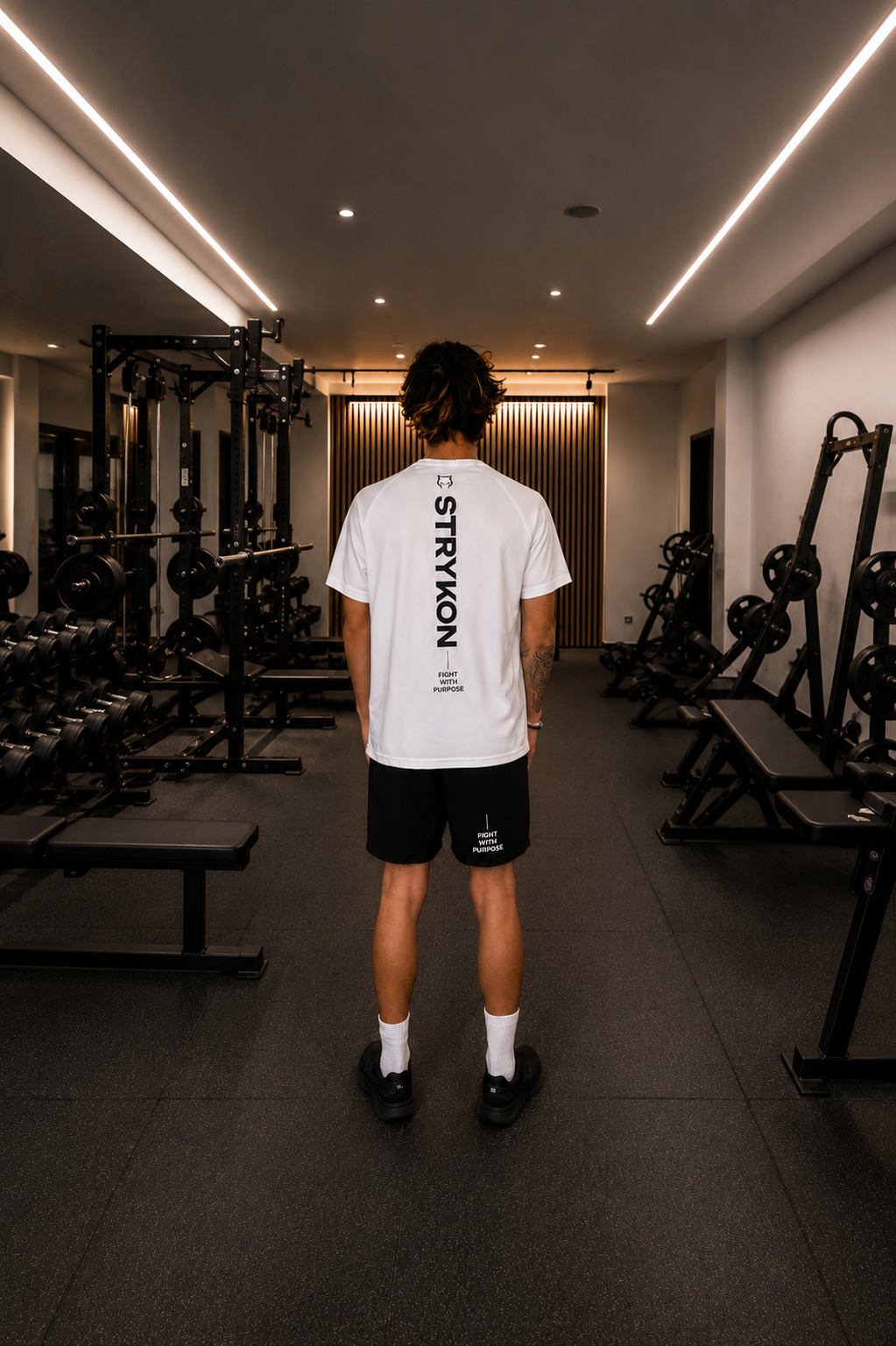 T-SHIRT STRYKON FIGHT WITH PURPOSE BLANC – Image 3