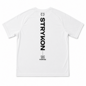T-Shirt de sport Blanc Strykon Fight With Purpose blanc vue de dos