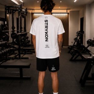 T-SHIRT STRYKON FIGHT WITH PURPOSE BLANC