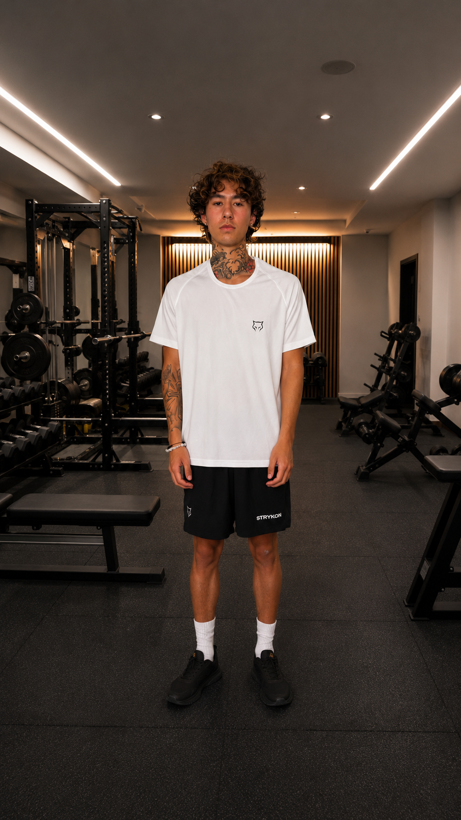 T-SHIRT STRYKON FIGHT WITH PURPOSE BLANC