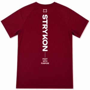 T-SHIRT STRYKON FIGHT WITH PURPOSE ROUGE/BORDEAUX