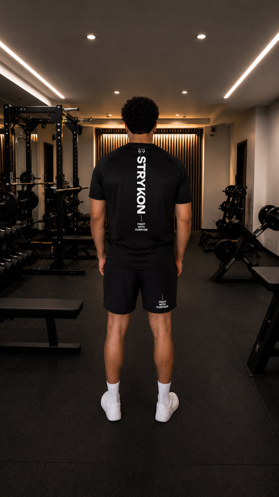 T-SHIRT STRYKON FIGHT WITH PURPOSE NOIR