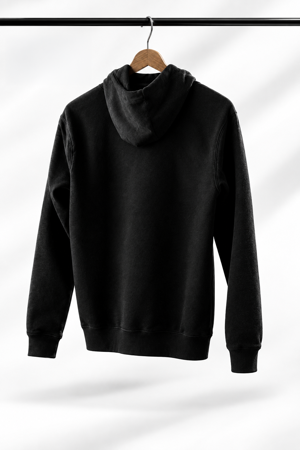 sweatshirt à capuche strykon noir vue de dos